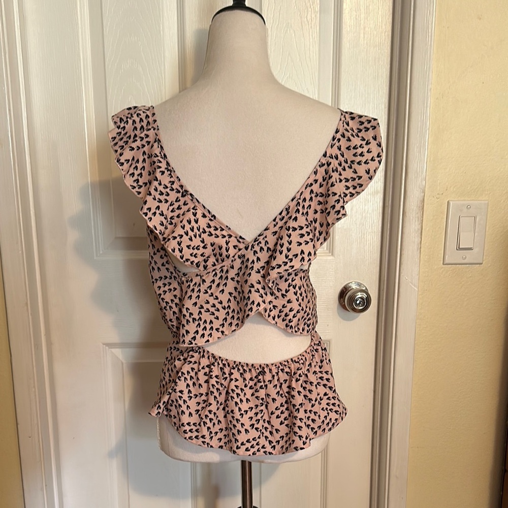Pink Patterned Women's Top